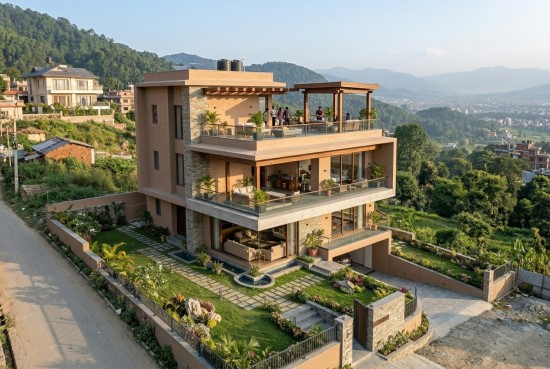 Luxury villa construction in Lalitpur