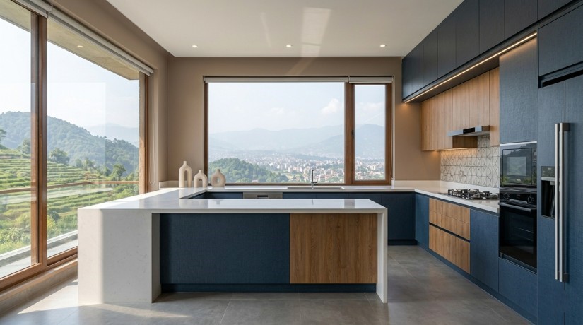 Modern kitchen remodel in Kathmandu
